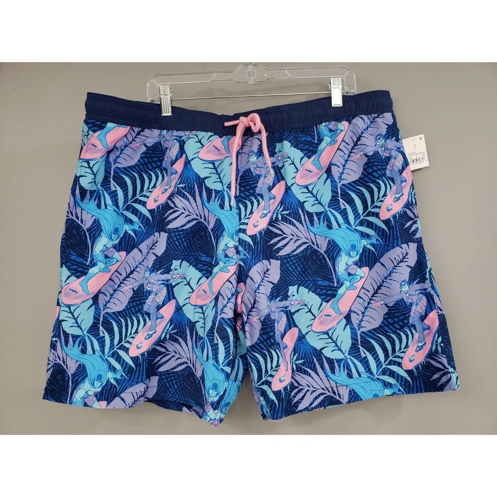 NEW Men's XL Batman Joker‎ Swim Trunks 7